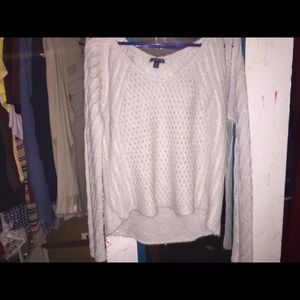 Cream Colored American Eagle Winter Knit